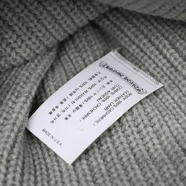 CHROME HEARTS BIG DADDY Star Patch Beanie SV925 Gray
