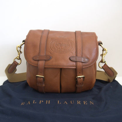 Ralph Lauren Leather Shoulder Bag Brown