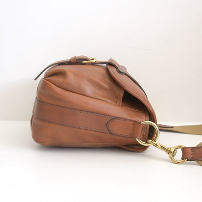 Ralph Lauren Leather Shoulder Bag Brown