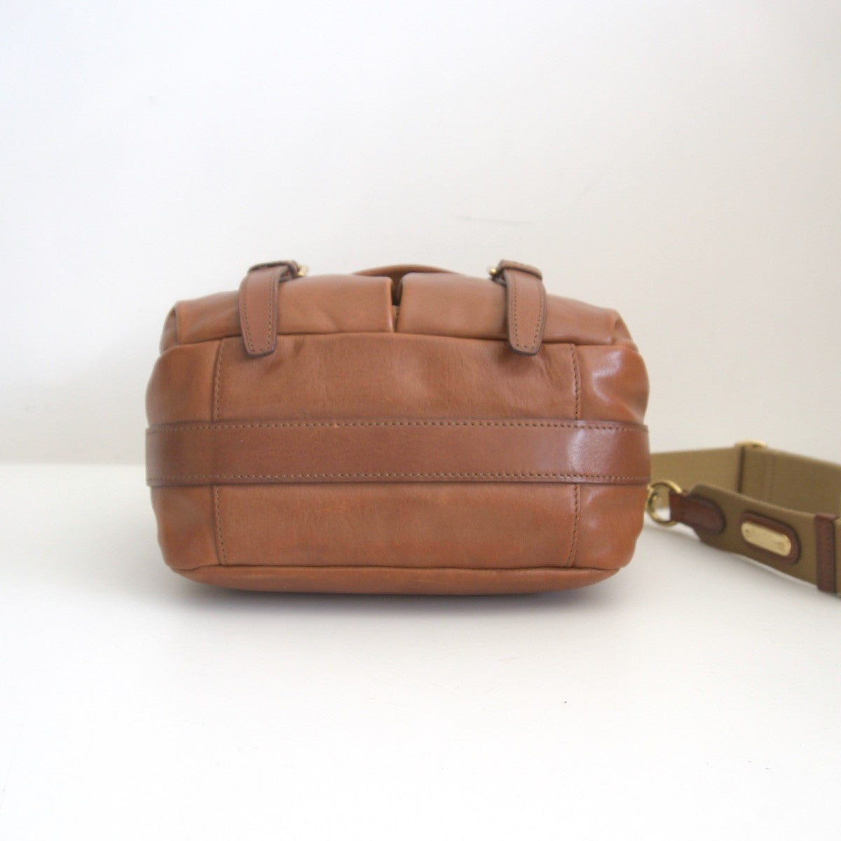 Ralph Lauren Leather Shoulder Bag Brown