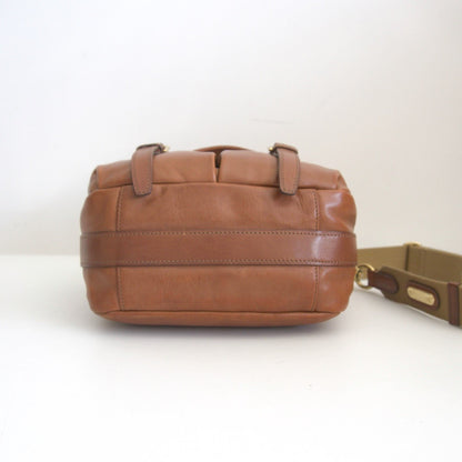 Ralph Lauren Leather Shoulder Bag Brown