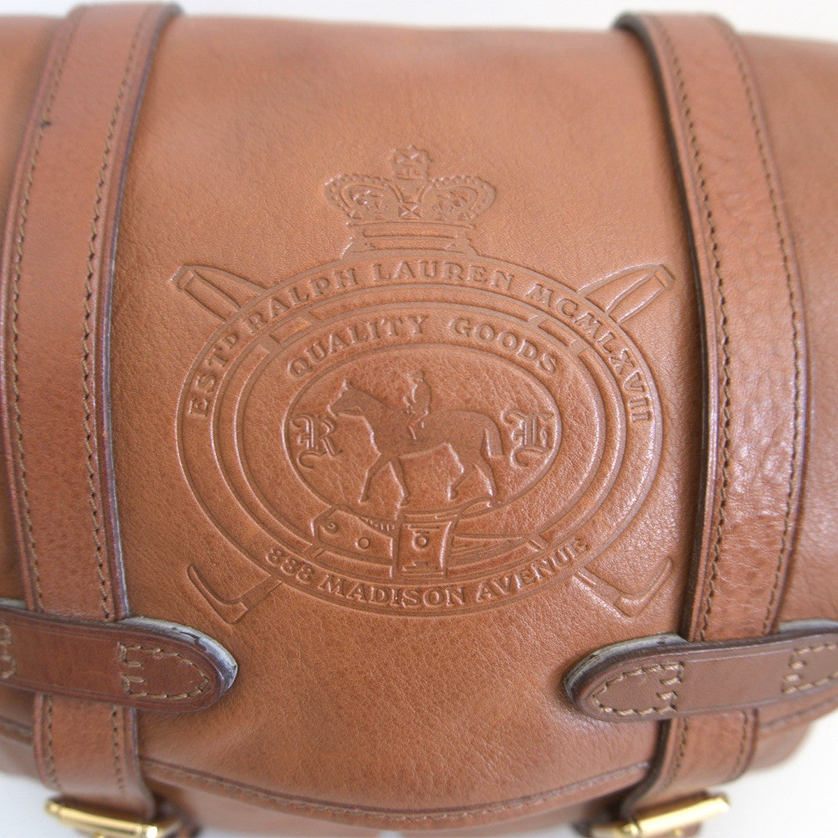 Ralph Lauren Leather Shoulder Bag Brown