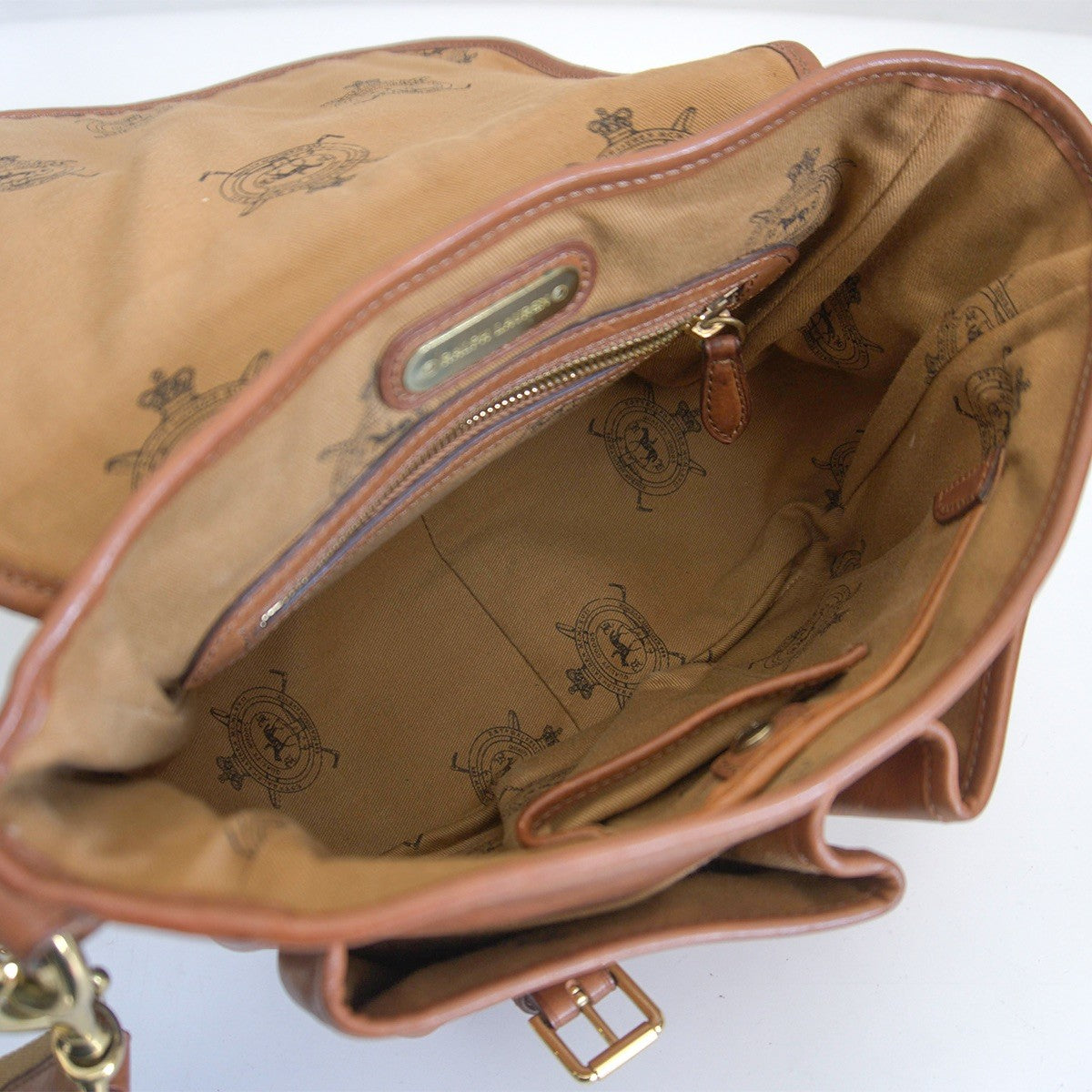 Ralph Lauren Leather Shoulder Bag Brown