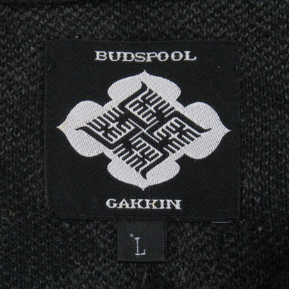 BUDSPOOL GAKKIN Jacquard Sweater Black/Gray Size L