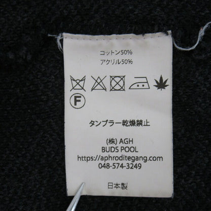 BUDSPOOL GAKKIN Jacquard Sweater Black/Gray Size L