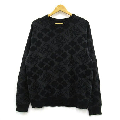 BUDSPOOL GAKKIN Jacquard Sweater Black/Gray Size L