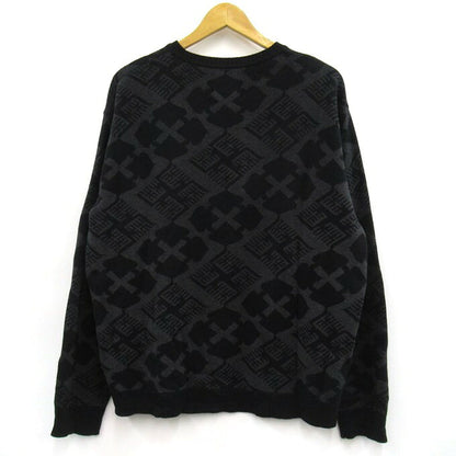 BUDSPOOL GAKKIN Jacquard Sweater Black/Gray Size L
