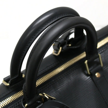 Louis Vuitton Keepall 45 Epi Leather Bag Black Size ONE SIZE