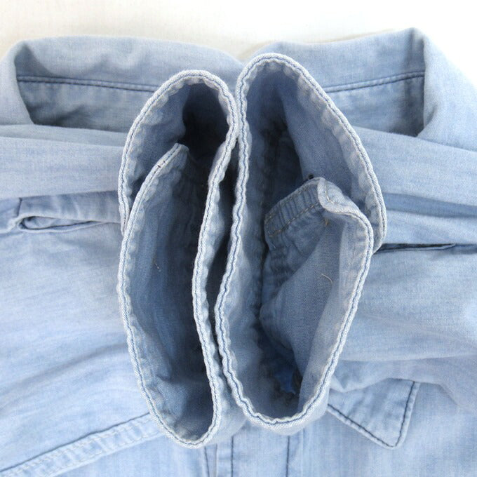 WTAPS 24AW Cotton Chambray Shirt Light Blue Size 04