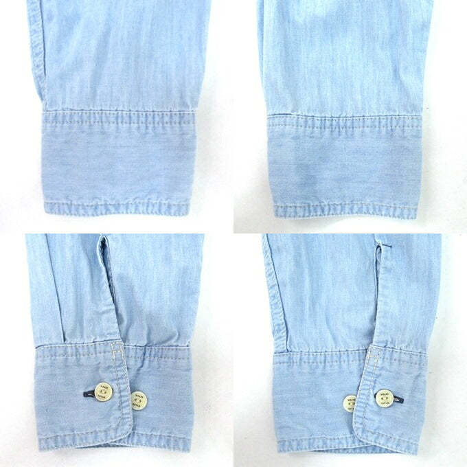 WTAPS 24AW Cotton Chambray Shirt Light Blue Size 04