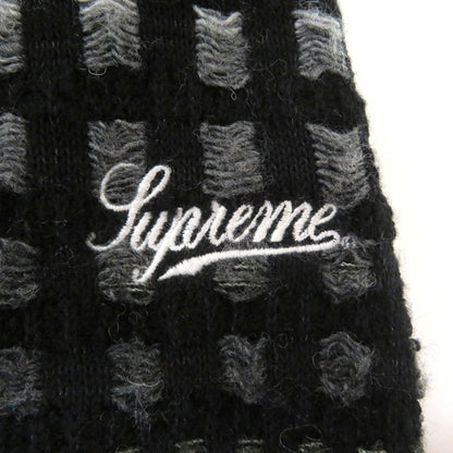 Supreme Gradient Grid Zip Up Polo Black Size S