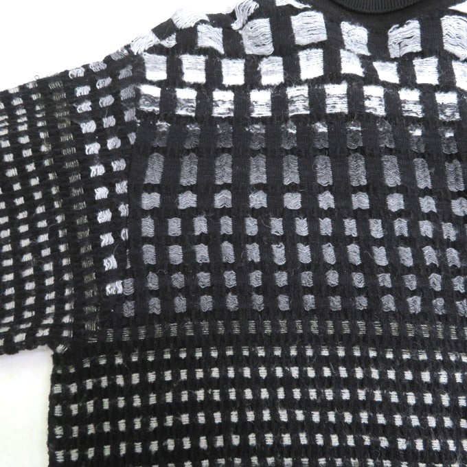 Supreme Gradient Grid Zip Up Polo Black Size S