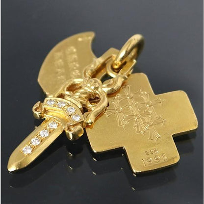CHROME HEARTS 22K Pave Trinkets Pendant Size ONE SIZE