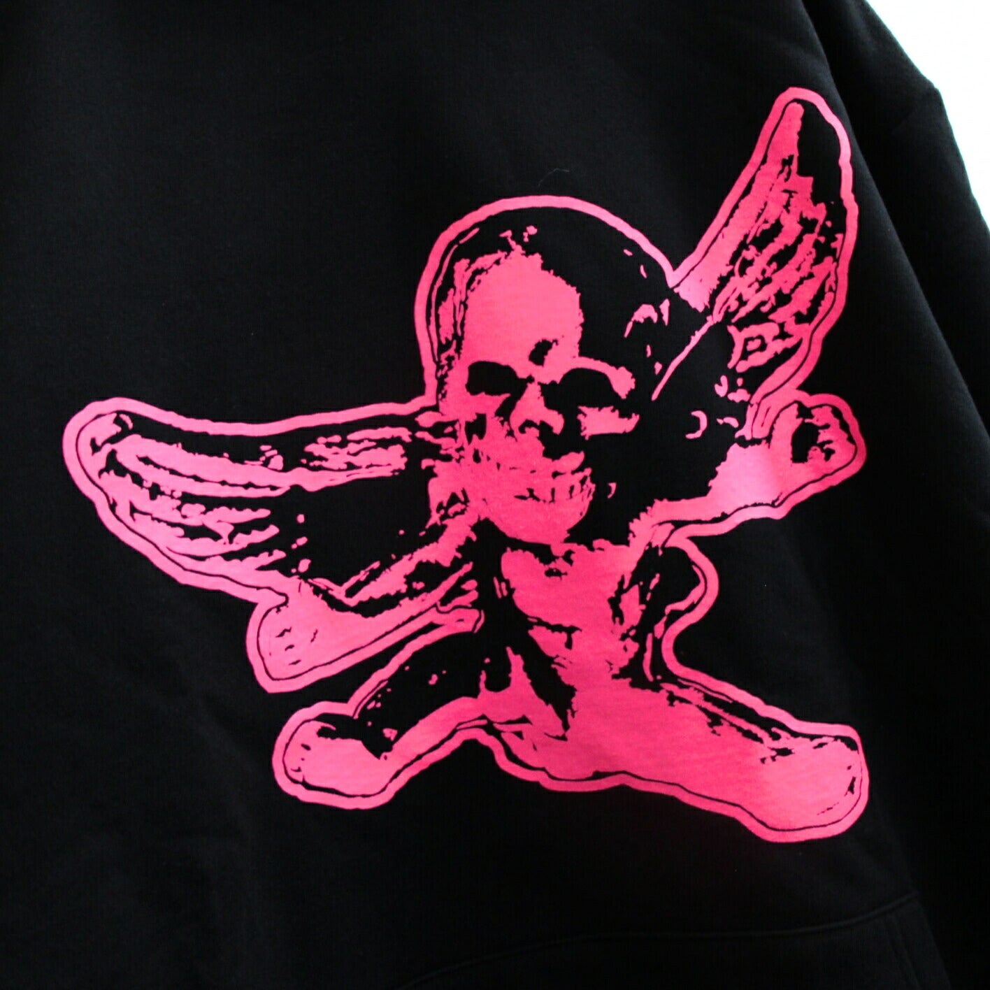 CHROME HEARTS Foti Missleren Hoodie Black/Pink Size L