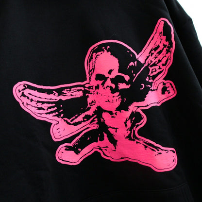 CHROME HEARTS Foti Missleren Hoodie Black/Pink Size L