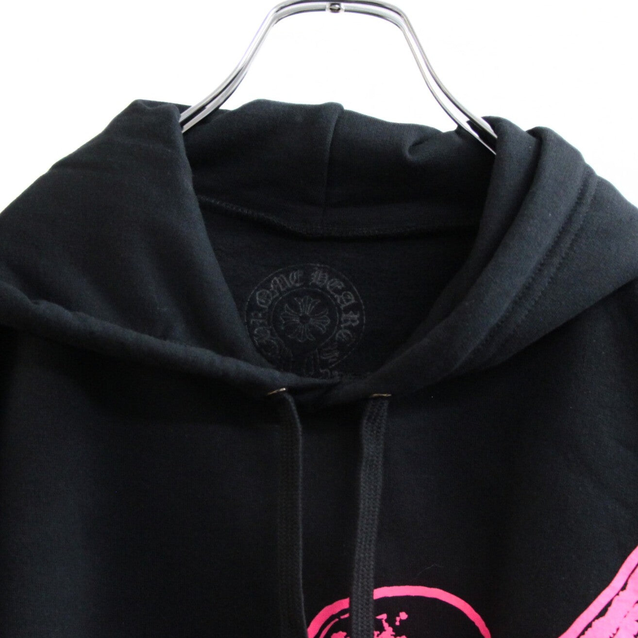 CHROME HEARTS Foti Missleren Hoodie Black/Pink Size L