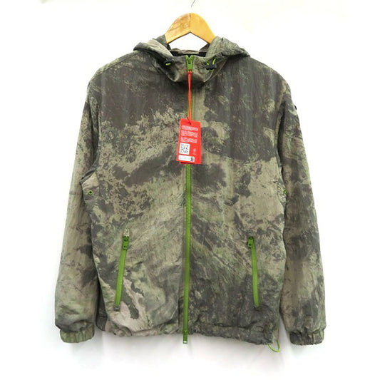 DIESEL J-WARRETT Print Nylon Jacket Green Size 44