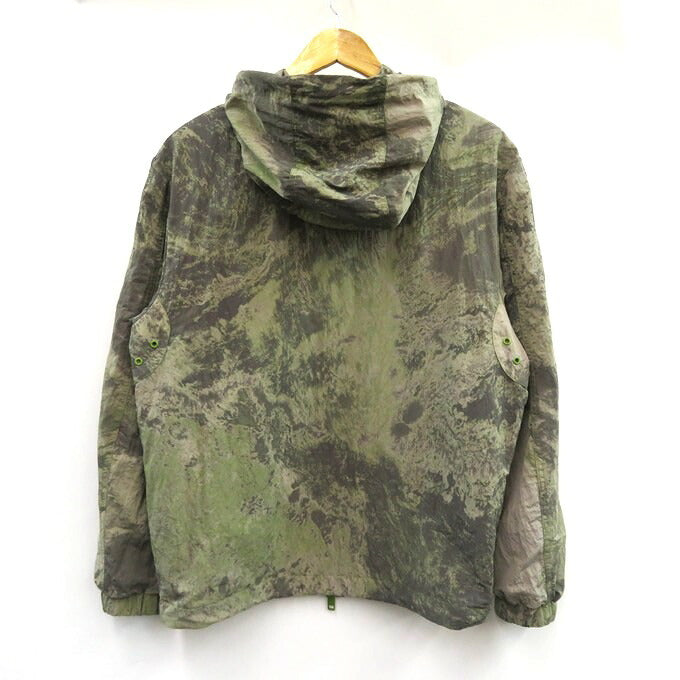 DIESEL J-WARRETT Print Nylon Jacket Green Size 44