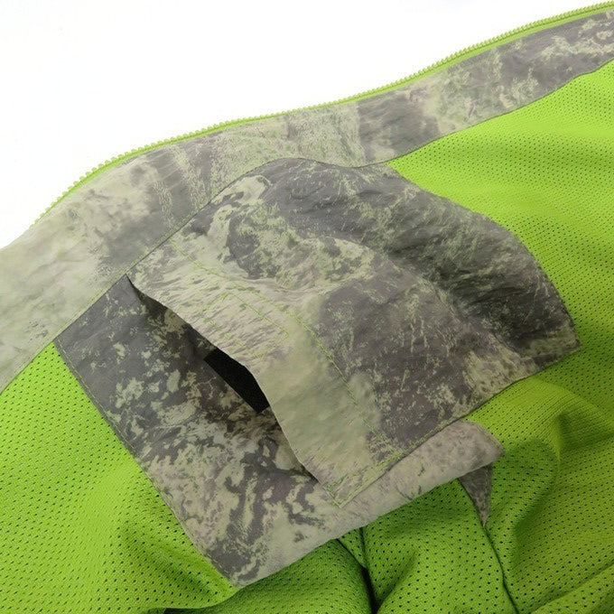 DIESEL J-WARRETT Print Nylon Jacket Green Size 44