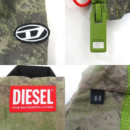 DIESEL J-WARRETT Print Nylon Jacket Green Size 44