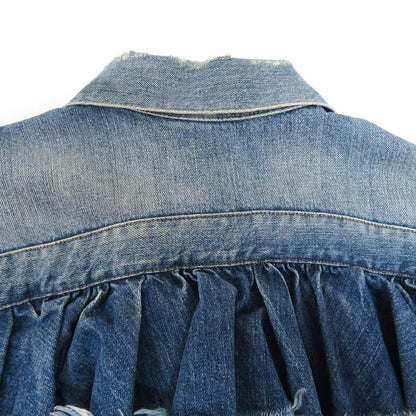 DIESEL Distressed Studs Indigo Denim Jacket Size XS