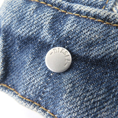 DIESEL Distressed Studs Indigo Denim Jacket Size XS