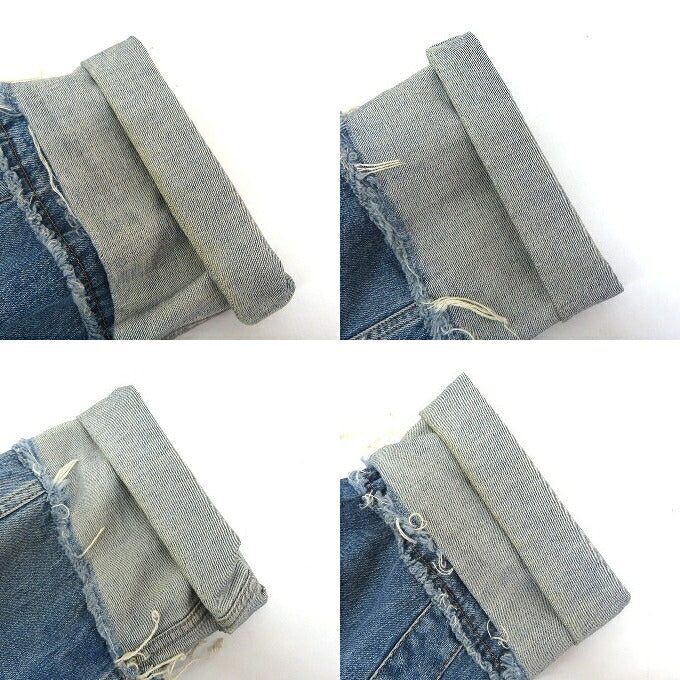 DIESEL Distressed Studs Indigo Denim Jacket Size XS