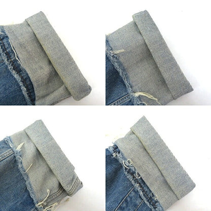 DIESEL Distressed Studs Indigo Denim Jacket Size XS