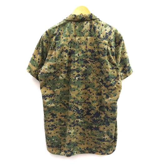 Supreme x CDG Camo Loop Collar S/S Shirt Green Size M