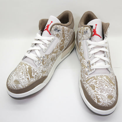 NIKE AIR JORDAN 3 Retro Laser Sneakers Size 28.0