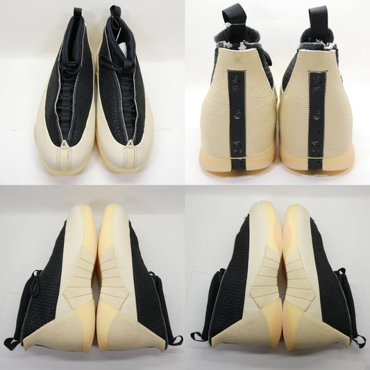 NIKE AIR JORDAN 15 SP Muslin Black Sneakers Size 28.0