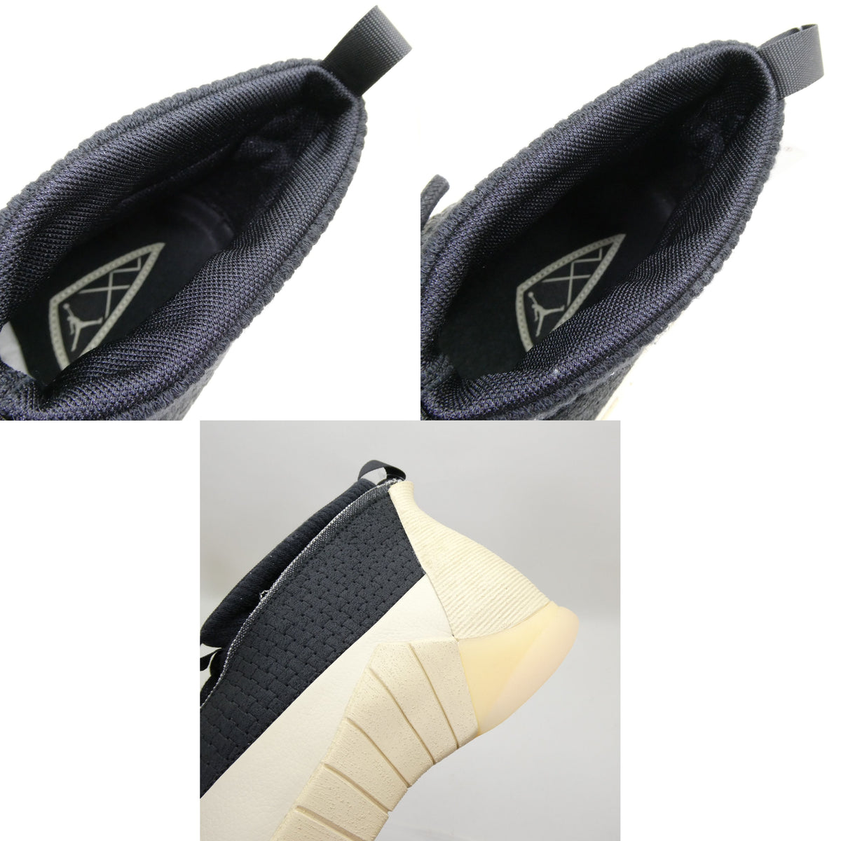 NIKE AIR JORDAN 15 SP Muslin Black Sneakers Size 28.0