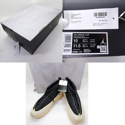 NIKE AIR JORDAN 15 SP Muslin Black Sneakers Size 28.0