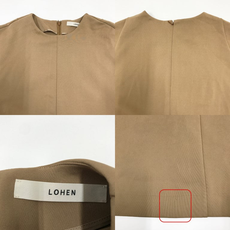 LOHEN Short Sleeve Dress Beige Size F