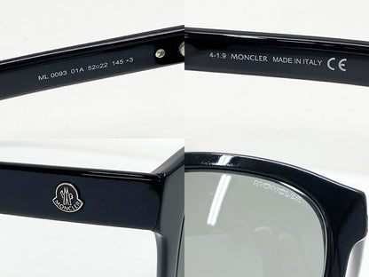 MONCLER ML0093 01A Black Sunglasses Size 52