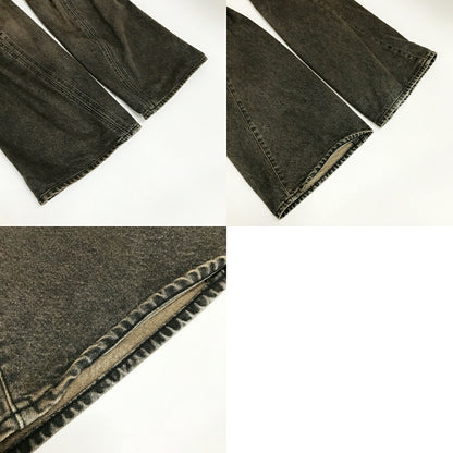 NVRFRGT Twisted Wide Leg Denim Jeans Mud Faded Black Size 2