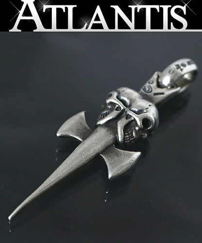 Gaboratory Double Skull Dagger Pendant Top Size ONE SIZE