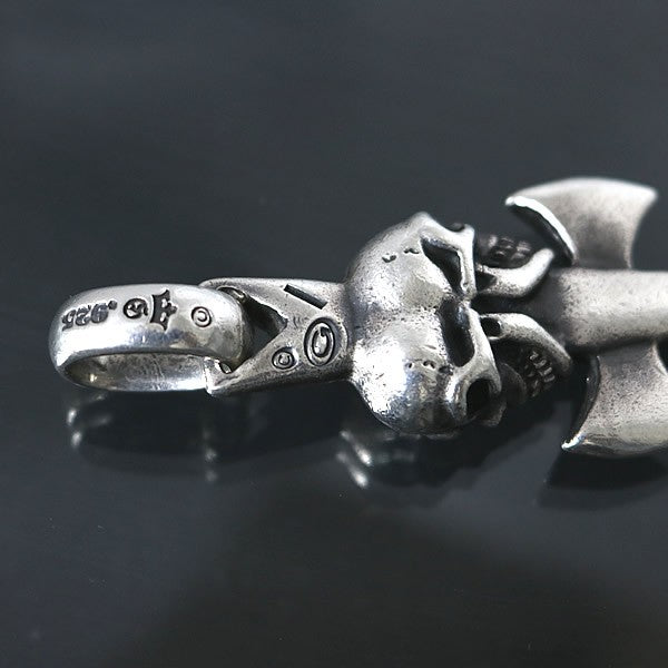 Gaboratory Double Skull Dagger Pendant Top Size ONE SIZE