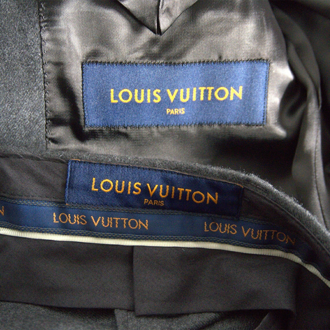 Louis Vuitton Cashmere Suit Jacket Gray Size S