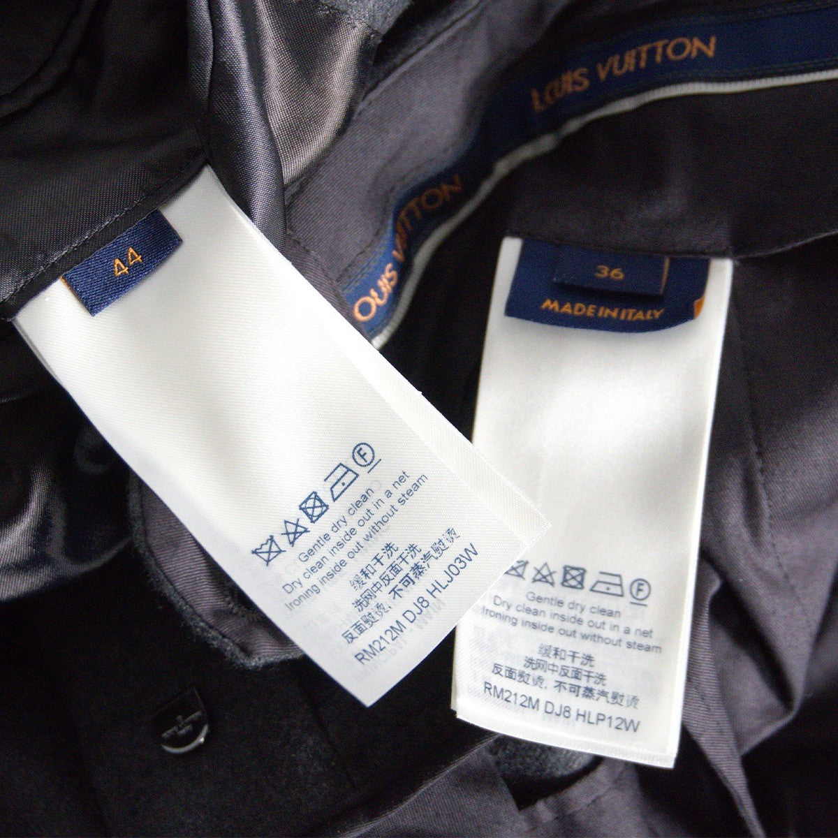Louis Vuitton Cashmere Suit Jacket Gray Size S