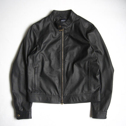 EMMETI Calfskin Single Rider Jacket Black Size 50
