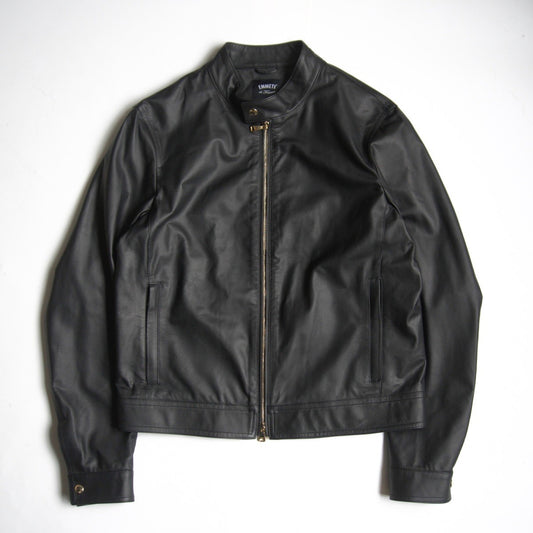 EMMETI Calfskin Single Rider Jacket Black Size 50