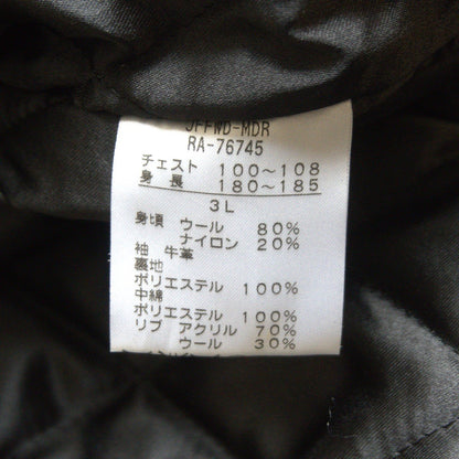 CANTERBURY Embellished leather varsity jacket Size 3L