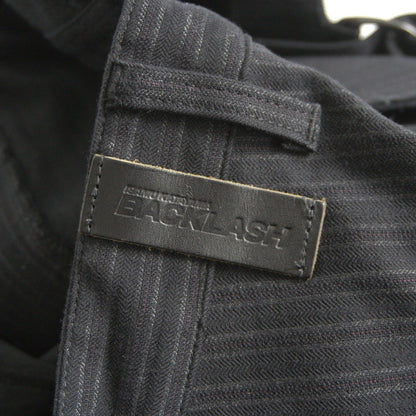 Isamu Katayama Backlash Striped Leather Overalls Size M