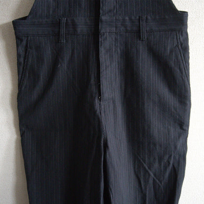 Isamu Katayama Backlash Striped Leather Overalls Size M