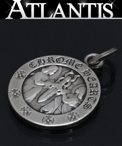 CHROME HEARTS Large Angel Medal 925 Charm Size ONE SIZE