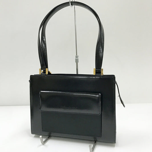 YVES SAINT LAURENT Logo Embossed Bag Black