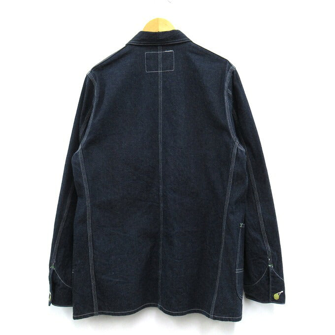 SUGAR CANE 11oz Blue Denim Work Coat Indigo