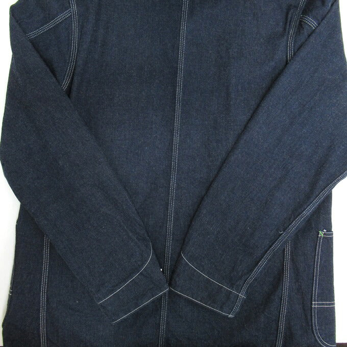 SUGAR CANE 11oz Blue Denim Work Coat Indigo