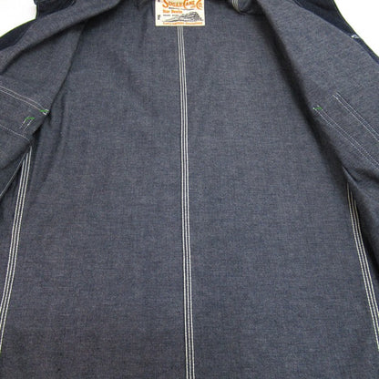 SUGAR CANE 11oz Blue Denim Work Coat Indigo
